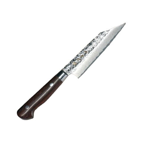 Kokkekniv - damascus 120 mm med skaft i desert ironwood