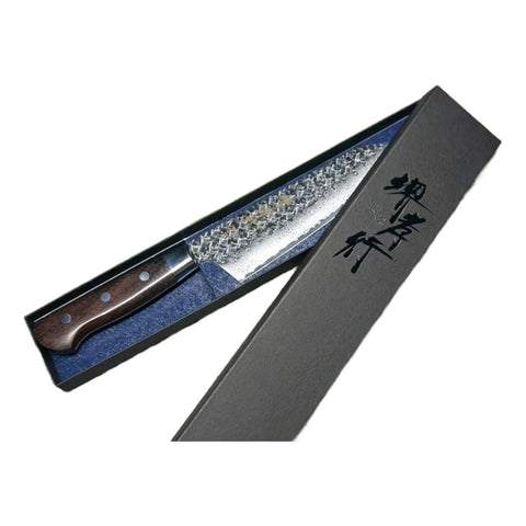 Kokkekniv - damascus 190 mm i gaveæske