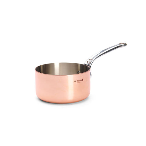 Kasserolle i kobber fra De Buyer 16 cm