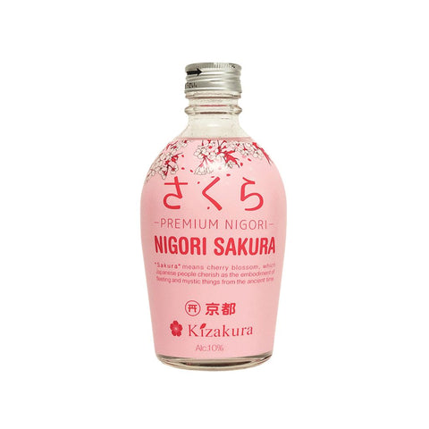 Kizakura Preimum Nigori Sakura Sake 10% 300ml