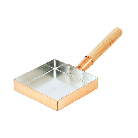 Tamagoyaki pande i kobber lavet i Japan