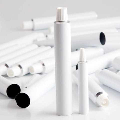 Aluminium tuber til påfyldning, sort til 7 ml., 100 stk. / Tubes 7ml Black 100 pcs.
