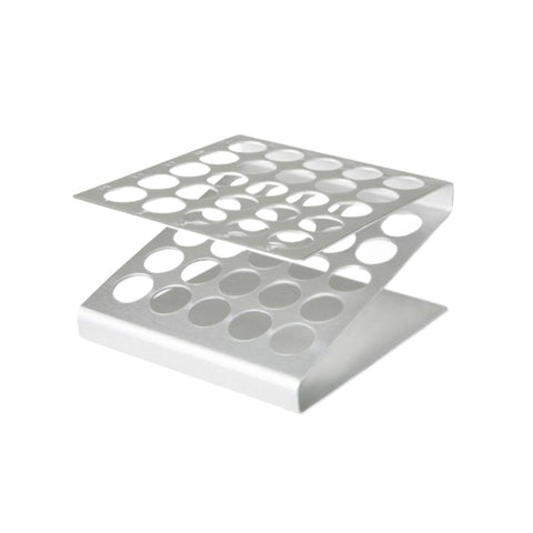 Aluminium holder til 25 stk. reagensglas/tuber