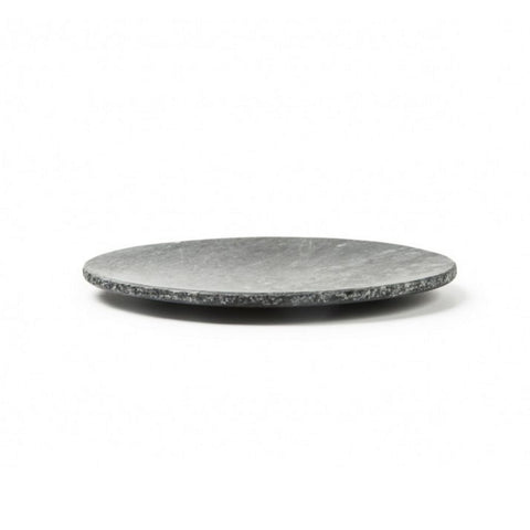 Black Marble Plate Ø25 cm Rustic Rim