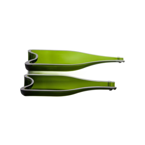 Champagneflaske som serveringsfad