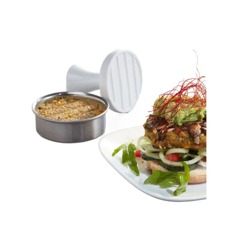 GEFU Spark bøfformer i stål/porcelæn - bøfpresser