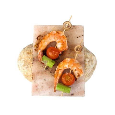 Gul marmor holder til Himalaya salt og serveringsplade