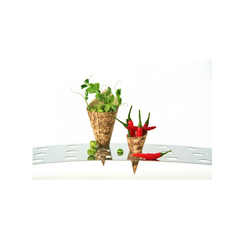 Kræmmerhusholder i rustfrit stål til 30 stk., 1 stk. / Display Inox 30 Cones 1 pcs.