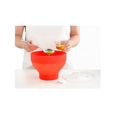 Lékué popcorn maker i silikone, rød