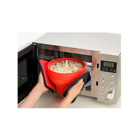 Lékué popcorn maker i silikone, rød