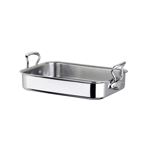 Mauviel Cook Style Bradepande blank stål - 40 cm B 30 cm