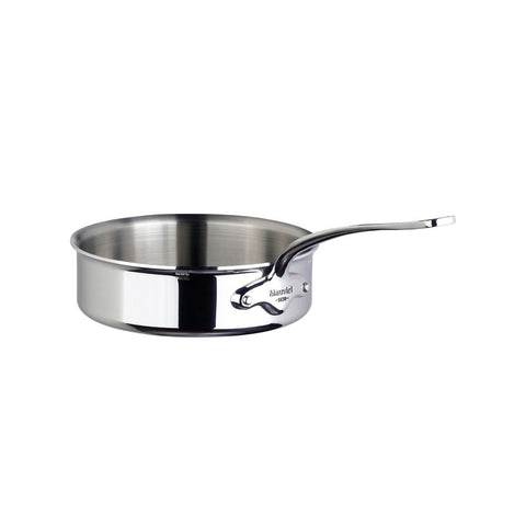 Mauviel Cook Style Sauterpande blank stål 1,8 liter 20 cm