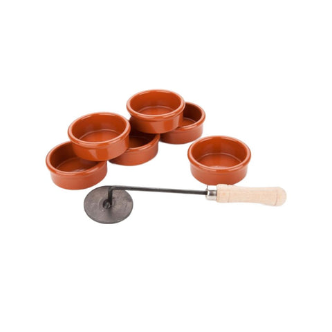 Mini creme brulee skåle, diameter 6 cm, 6 stk.