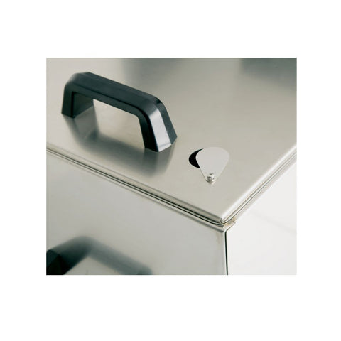 Varmebadsbeholder INOX, 27 ltr. med låg