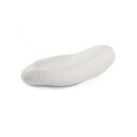 Porcelæn tallerken - lang sten, 1 stk.