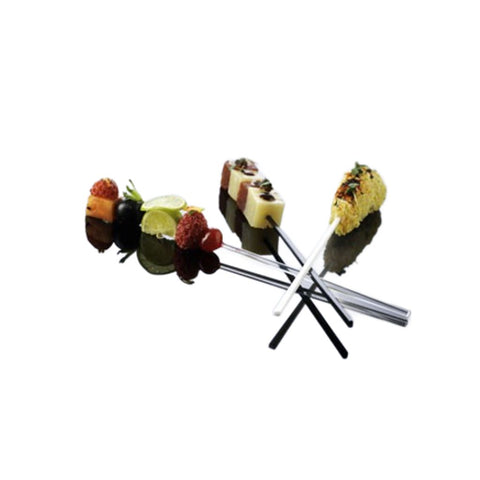 Tasting spyd, langt, transparent, 19,6 cm.