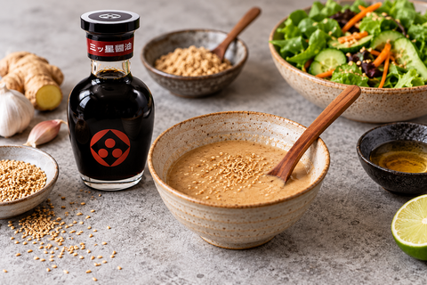 Lav goma dressing med vores sojasauce 