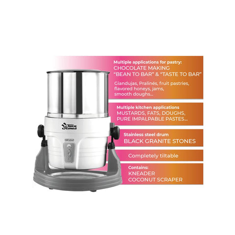Wet Grinder Twin Stones - Tabletop Tilting Wet Grinder