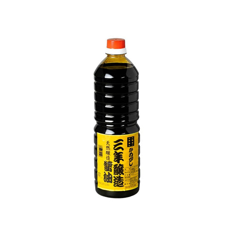3-årig japansk sojasauce 1 liter i original japansk PET-flaske – autentisk premium sojasauce, naturligt lagret i tre år med fyldig umami, kompleks aroma og traditionelt japansk håndværk.