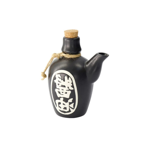 Autentisk sort og hvid soya kande, 170 ml.
