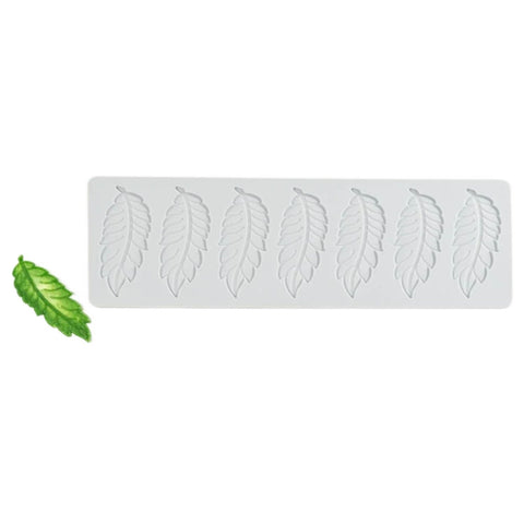 Silikoneform til tuilles formet som en fjer