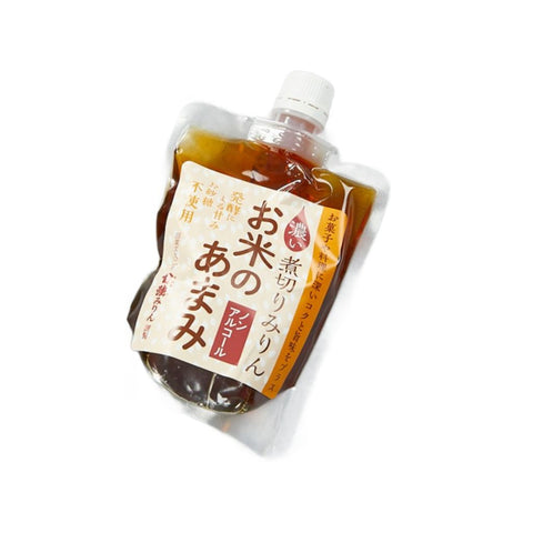 Alkoholfri mirin 250 g i original japansk emballage – autentisk japansk alkoholfri mirin med naturlig sødme, fyldig umami og premium kvalitet, perfekt til saucer, marinader, glasering og autentisk japansk madlavning.