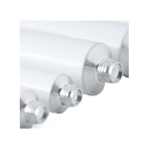 Hvide aluminium tuber til påfyldning 15 ml