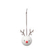 Hoptimist Reindeer Juleophæng 5 x 5,8 x 8,2 cm 2 stk. White