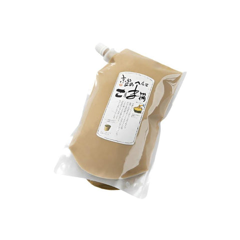 Hvid sesampasta i premium kvalitet 500 g i original japansk emballage – autentisk japansk sesampasta fremstillet af ristede hvide sesamfrø med silkeblød konsistens, fyldig nøddeagtig smag og premium kvalitet.