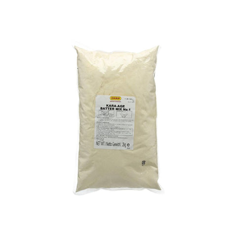 Japansk karaage mel battermix 2 kg i original japansk emballage – autentisk karaage mel udviklet til at lave sprød, saftig japansk fried chicken med en let, gylden og ekstra sprød skorpe. Den professionelle 2 kg pakning er perfekt til restauranter, storkøkkener og passionerede hjemmekokke, der ønsker autentisk japansk kvalitet.