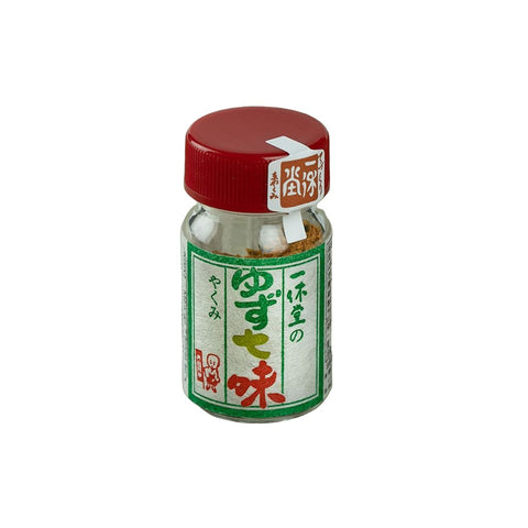 Japansk togarashi krydderi i original emballage – autentisk japansk krydderiblanding med fyldig smag og aromatiske krydderier.