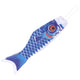 Koinobori vimpel 150 cm (blå)