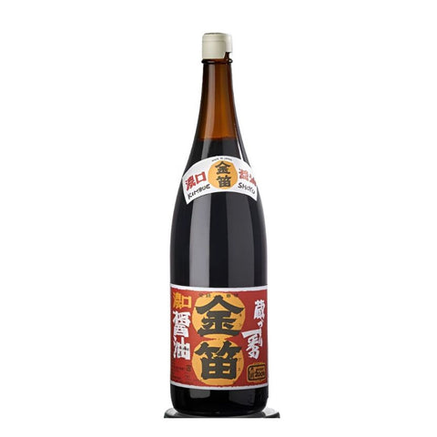 Kinbue sojasauce 1,8 liter i original japansk emballage – premium japansk sojasauce til det professionelle køkken og passionerede madentusiaster.