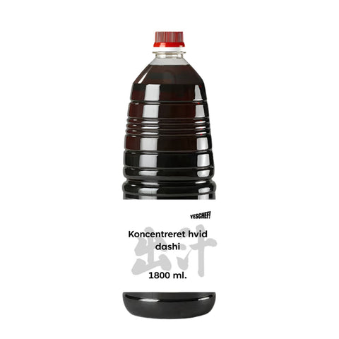 Koncentreret hvid dashi bouillon 1,8 liter i original japansk PET-flaske – autentisk japansk shiro dashi med fyldig umami, delikat smag af kombu og bonito samt premium kvalitet, perfekt til misosuppe, ramen, udon, saucer og autentisk japansk madlavning