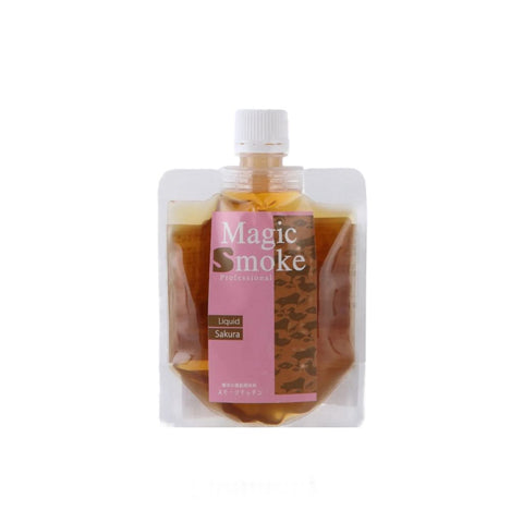 Liquid Smoke med Sakura kirsebærtræ 100 g i original japansk glasflaske – autentisk japansk røgaroma fremstillet af sakura kirsebærtræ med elegant røgsmag, perfekt til marinader, BBQ, saucer og gourmetmadlavning.
