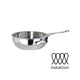 Mauviel Cook Style sauterpande buttet blank stål 2,8 liter 24 cm