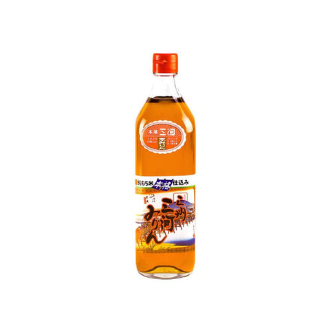 Mikawa Mirin 14 % 700ml i original japansk flaske – autentisk japansk hon mirin med naturlig fermentering, fyldig umami, elegant sødme og premium kvalitet, perfekt til glasering, marinader, saucer og autentisk japansk madlavning.
