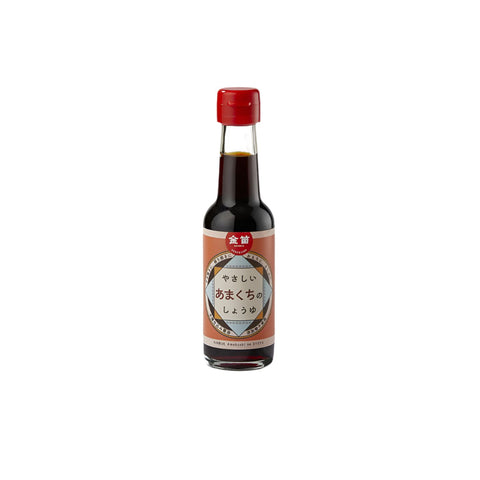 Sød japansk sojasauce 150 ml i original japansk glasflaske – autentisk amakuchi sojasauce med fyldig umami, naturlig sødme og premium kvalitet.