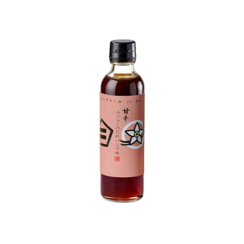 Sød japansk sojasauce med vanilje 200 ml i original japansk glasflaske – autentisk premium sojasauce med fyldig umami, naturlig vanilje og en elegant sødme, perfekt til desserter, is, frugt og gourmetmadlavning.