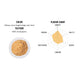 Smagsskema for Hikari hvid miso med mindre salt – oversigt over misoens balance mellem sødme, salt og umami sammen med et billede af den lyse misopasta. Diagrammet viser den milde, elegante smagsprofil og den reducerede saltmængde, som gør misoen velegnet til både klassiske japanske retter og moderne madlavning.