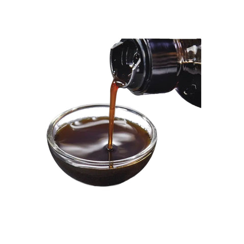Flaske med japansk Kurozu sort riseddike 500 ml – premium riseddike til sushi, dressinger og marinader.