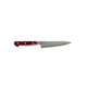 Takamura Petty 150 mm – eksklusiv japansk universalkniv med ultratynd SG2-pulverstålsklinge, enestående skarphed og elegant rødt pakkatræshåndtag. Håndlavet i Echizen, Japan, og perfekt til præcisionsopgaver som frugt, grøntsager, urter, kød og fisk