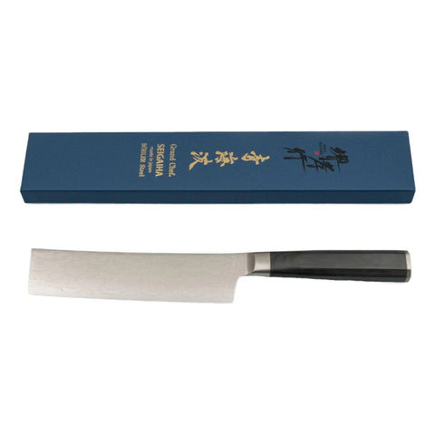 Japansk kniv Sakai Takayuki Grand Chef - Seigaiha Damascus - Nakiri 16 cm