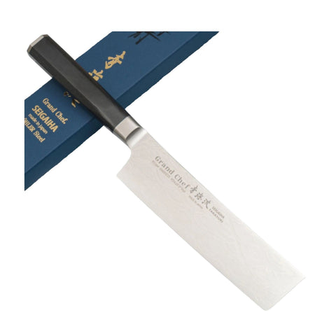 Japansk kniv Grand Chef - Seigaiha Damascus - Nakiri 16 cm