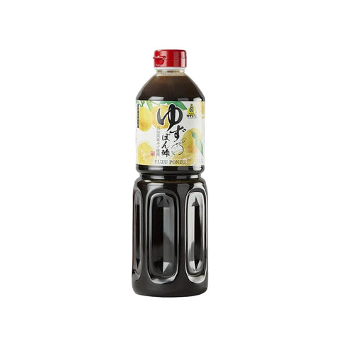 Vegansk ponzu med rigtig yuzu 1 liter i original japansk emballage – autentisk japansk ponzu til både det professionelle køkken og madentusiaster.