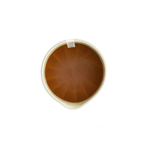 Smuk hvid japanske suribachi morter, Ø15