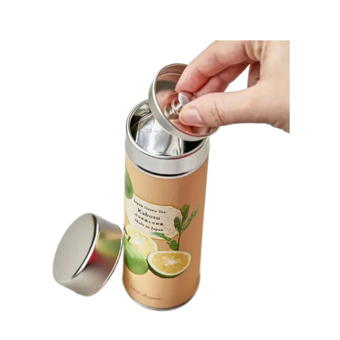 Grøn te aromatiseret med kabosu (japansk citrusfrugt) fra Japan 