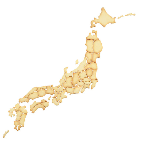 Kager laver af udstikkersæt forme som Japan 