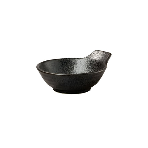 Tonsui skål i sort mønstret (12,5 cm x 14,3 cm)