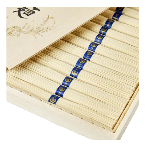 Somen nudler - Eksklusivt i flot trææske fra Japan 800 gram